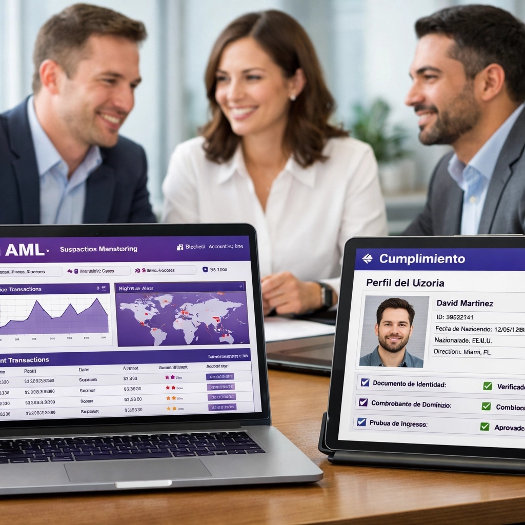 Panel de control de cumplimiento y AML